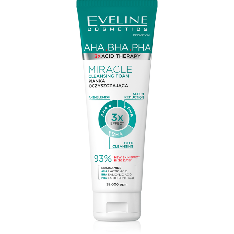 Eveline Cosmetics Spuma de curatare AHA BHA PHA
