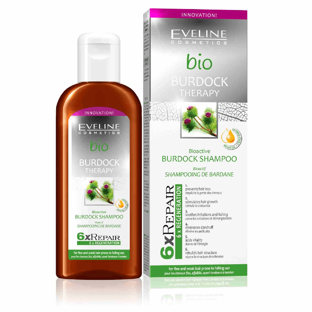 Sampon cu extract de brusture Bioactive Burdock Shampoo | Eveline Cosmetics