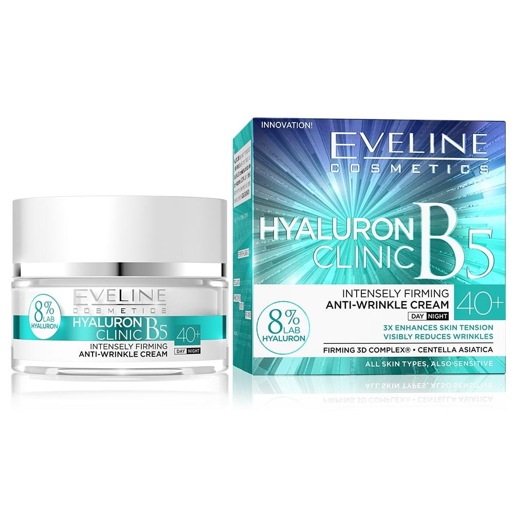 Crema anti rid de zi si noapte Eveline Cosmetics, Hyaluron Clinic 40+