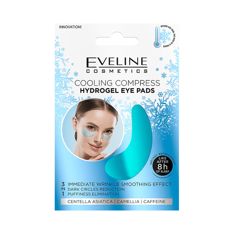 Comprese pentru ochi cu efect racoritor - Ice Cooling Compress Hydragel Eye Pads 3in1 | Eveline Cosmetics