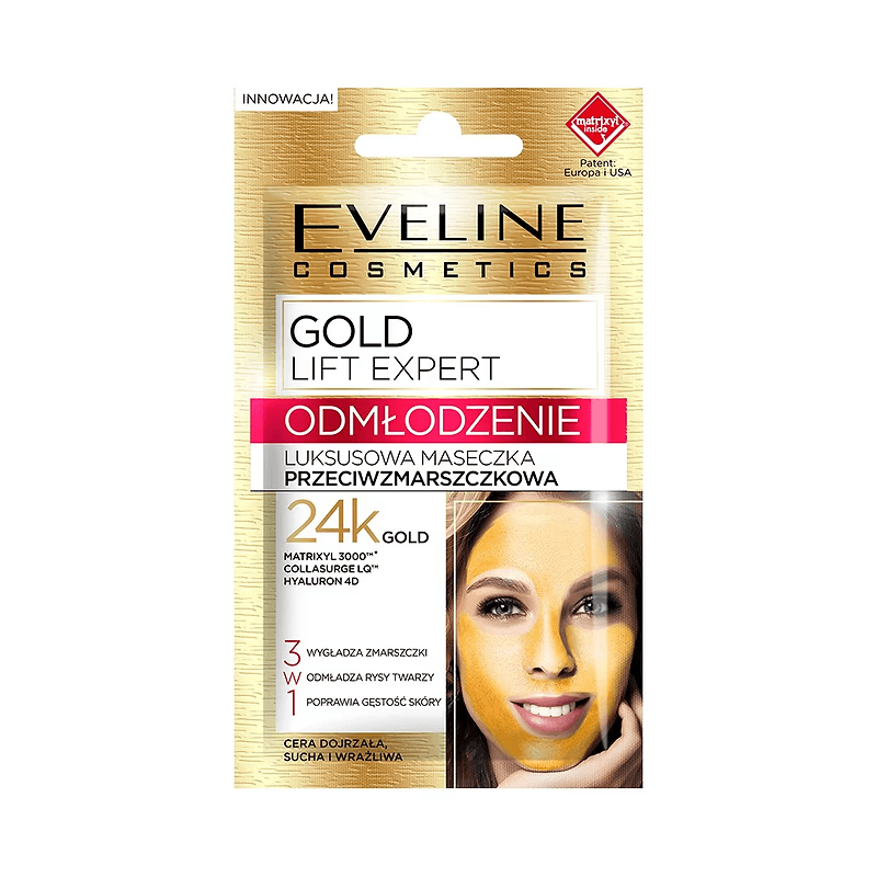Mască antirid de lux Gold Lift Expert | Eveline Cosmetics