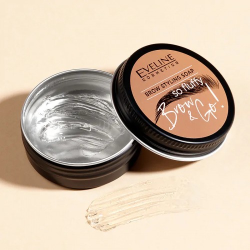 Eveline Cosmetics Sapun pentru fixarea sprancenelor So Fluffy Brow&Go