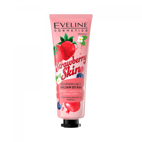 Balsam regenerant pentru mâini Strawberry Skin | Eveline Cosmetics
