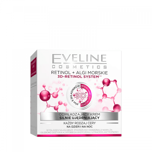 Crema antirid de zi si noapte Eveline Cosmetics Retinol & Alge Marine 3D
