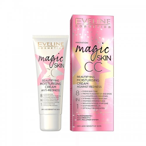 Crema hidratanta anti-roseata Magic Skin CC Beautifying Moisturising Cream Against Redness | Eveline Cosmetics