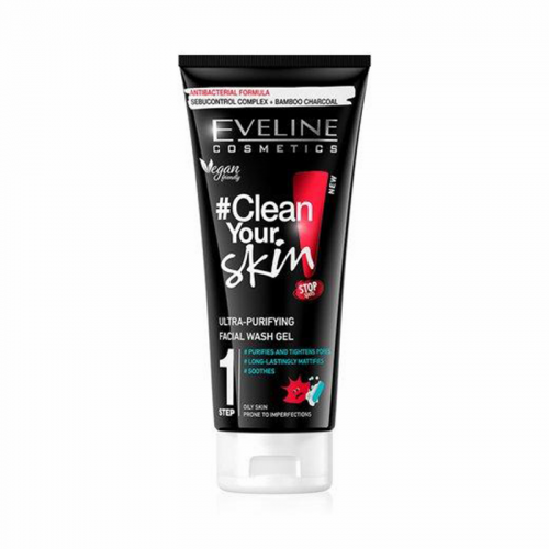 Gel ultra-purifiant pentru spalarea fetei Clean Your Skin | Eveline Cosmetics