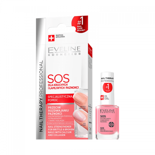 Tratament Balsam pentru unghii fragile si casante Eveline Cosmetics SOS Nail Therapy