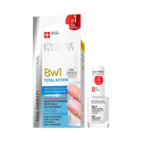 Tratament Profesional 8 in 1 Nail Therapy – Regenerare Instant | Eveline Cosmetics